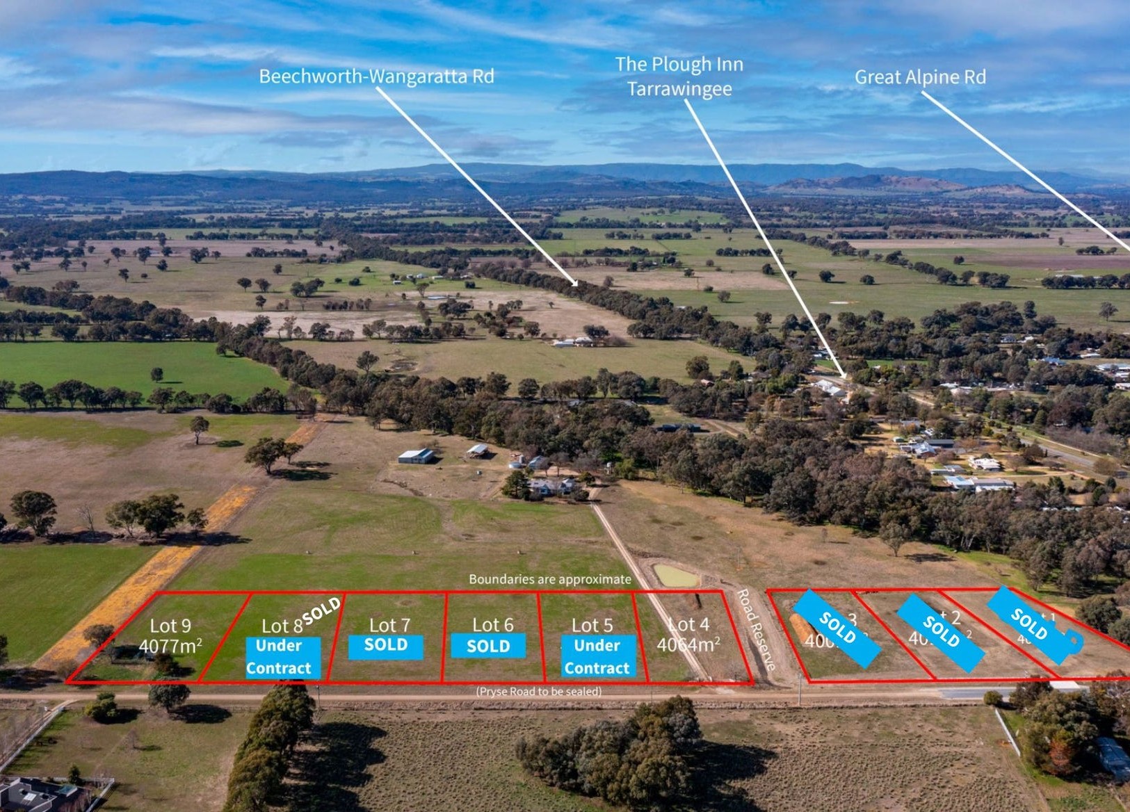 Tarrawonga Estate - Tarrawingee Aerial