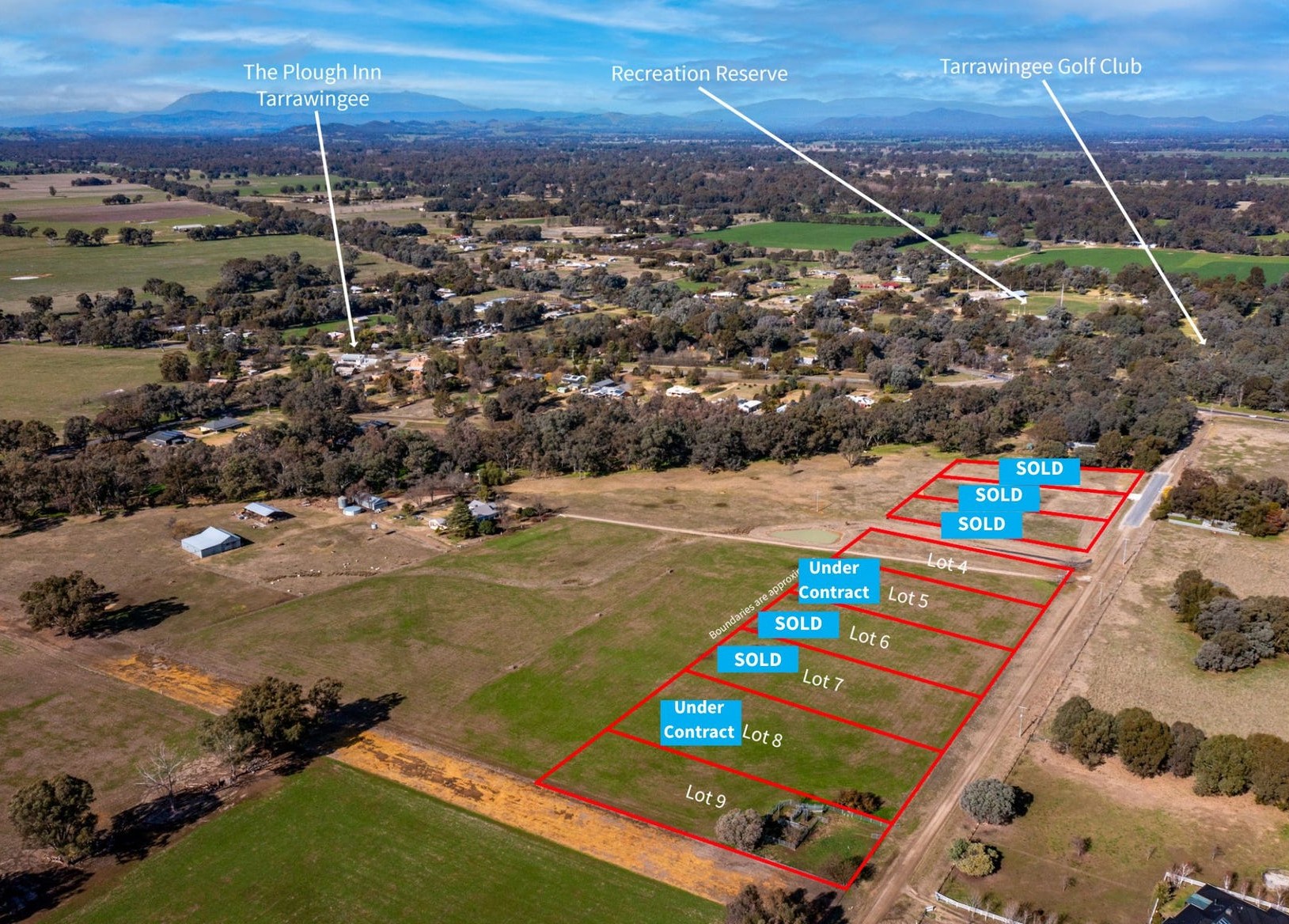 Tarrawonga Estate - Tarrawingee Aerial
