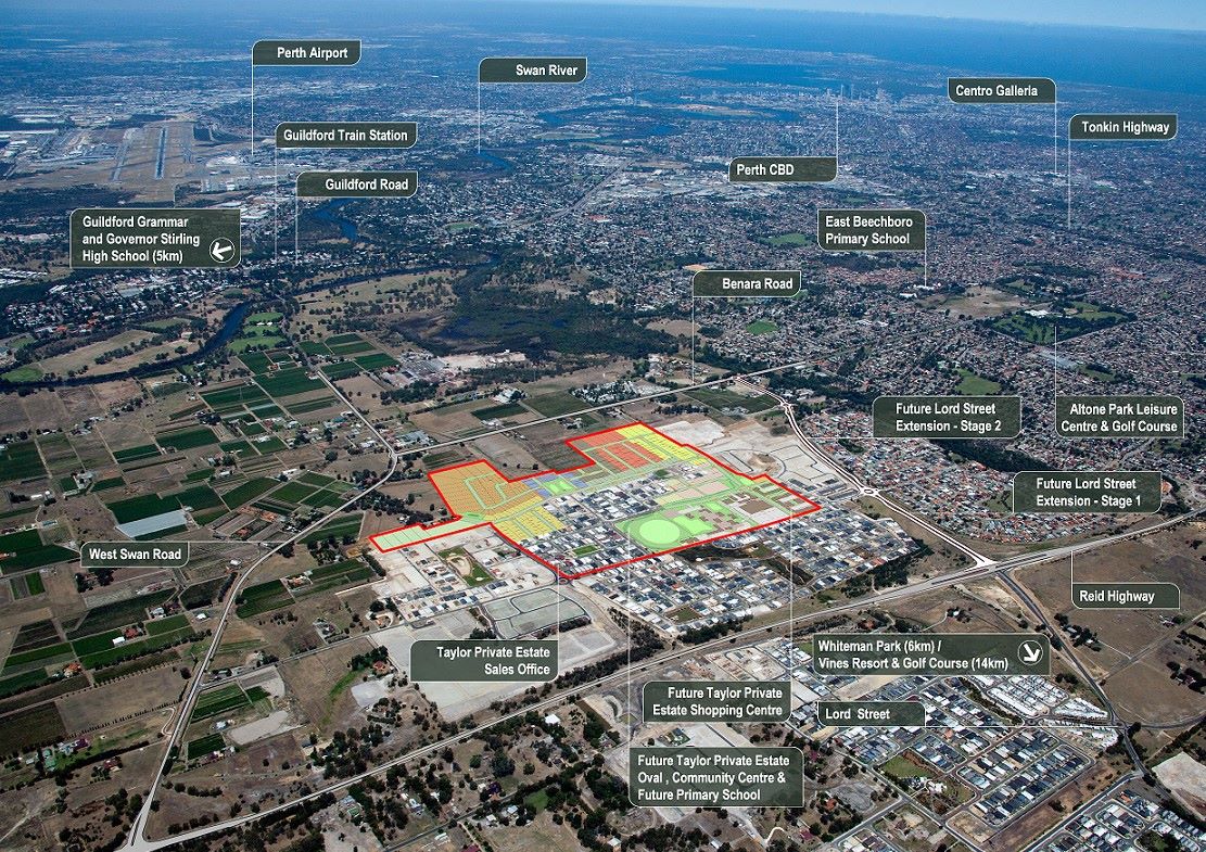 Taylor Private Estate - Caversham Aerial