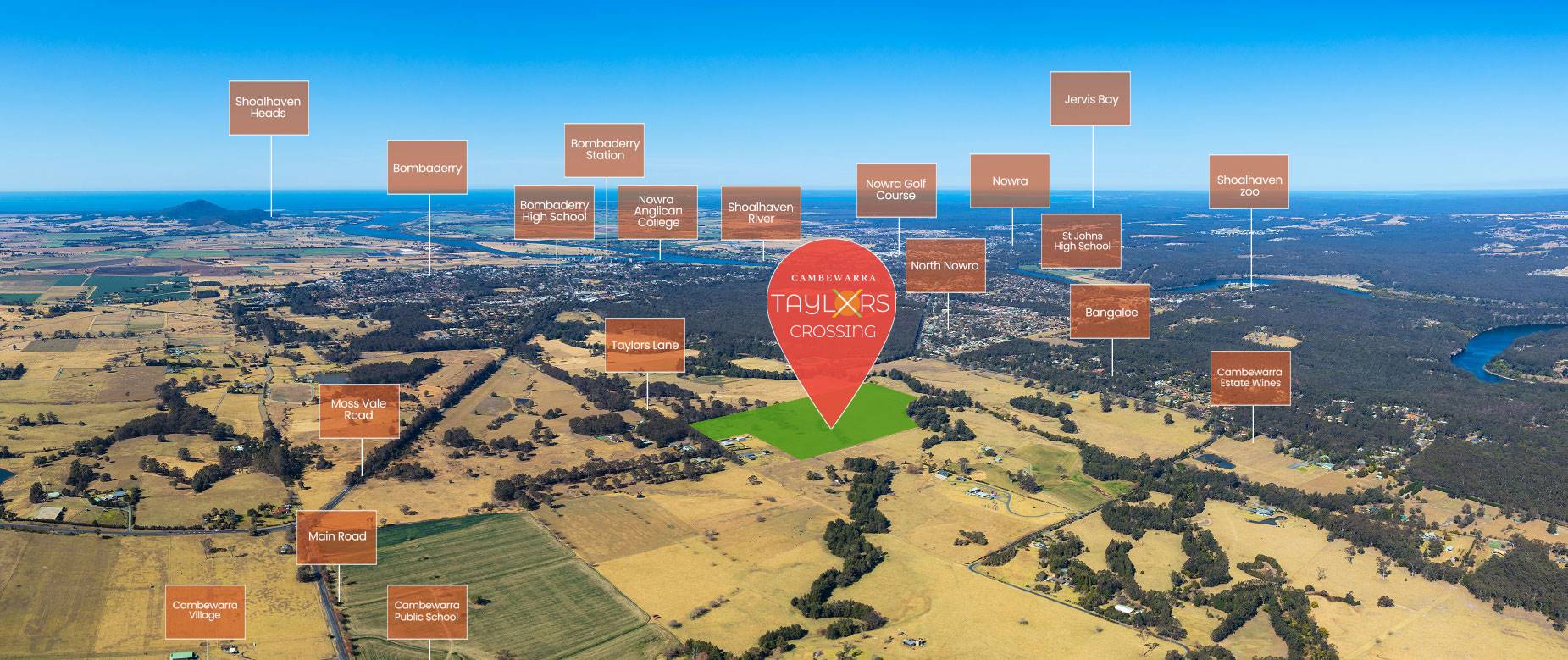 Taylors Crossing Estate - Cambew Aerial