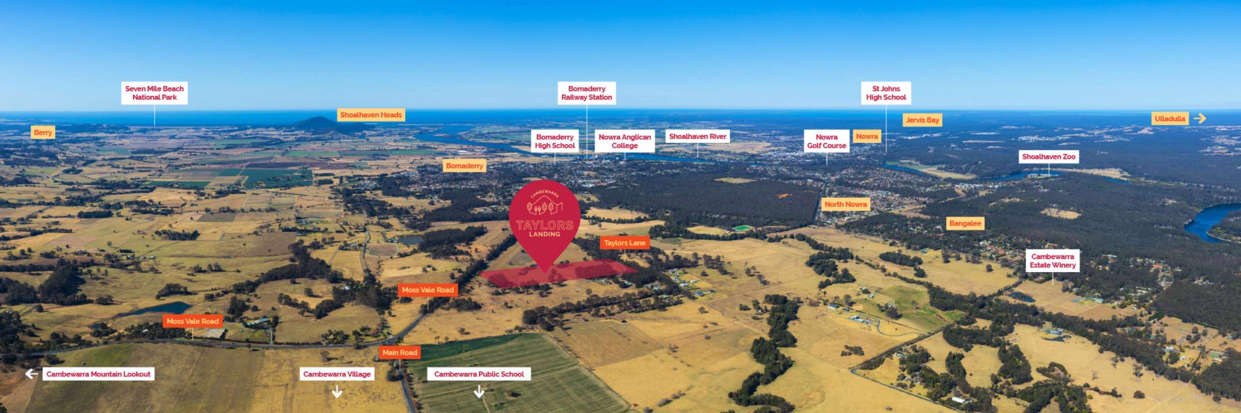 Taylors Landing Estate - Cambewarra Aerial
