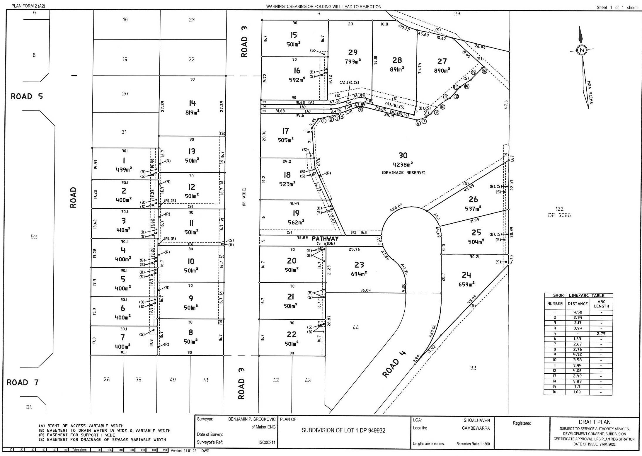Taylors Landing Estate - Cambewarra Stage 1C Plan