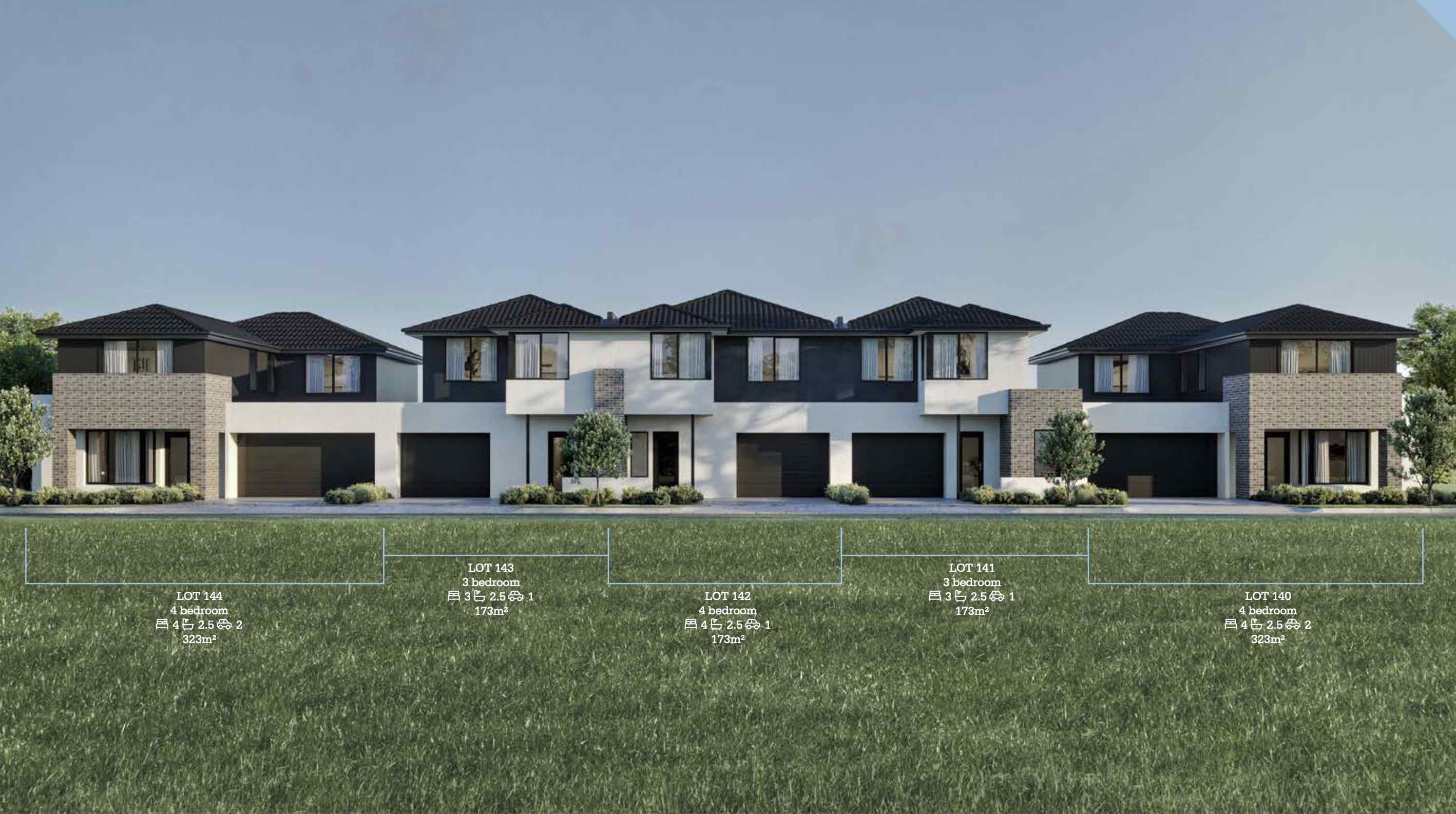 Taylors Quarter Estate - Taylors Lakes Render