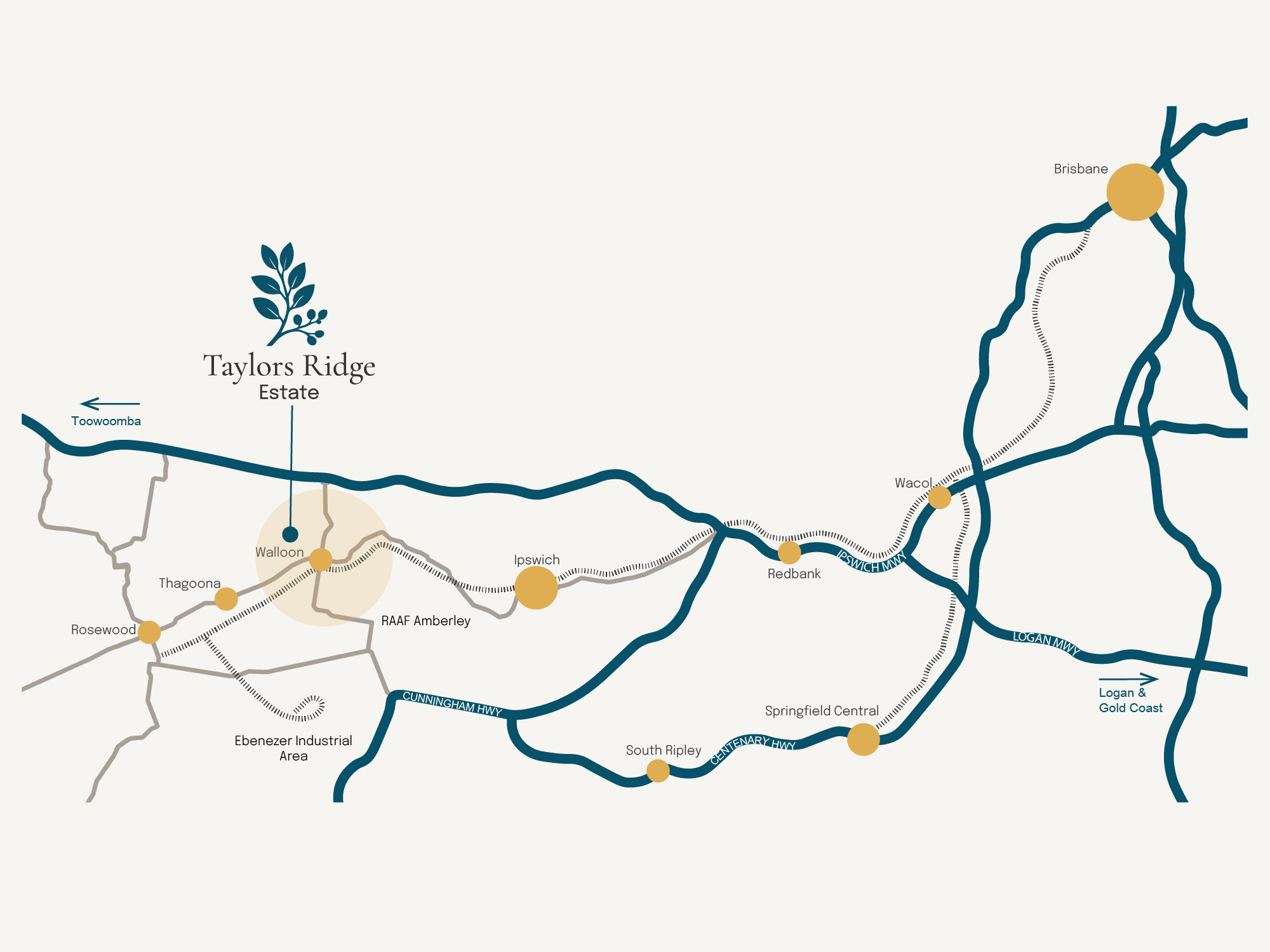 Taylors Ridge Estate - Wall Location Map