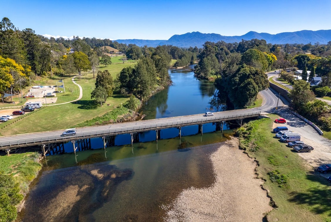 Taylors Rise Estate - Bellingen Aerial