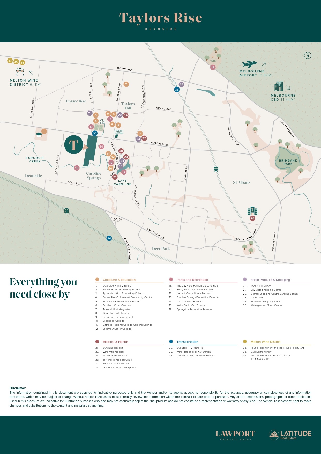 Taylors Rise Estate - Deansid Amenities