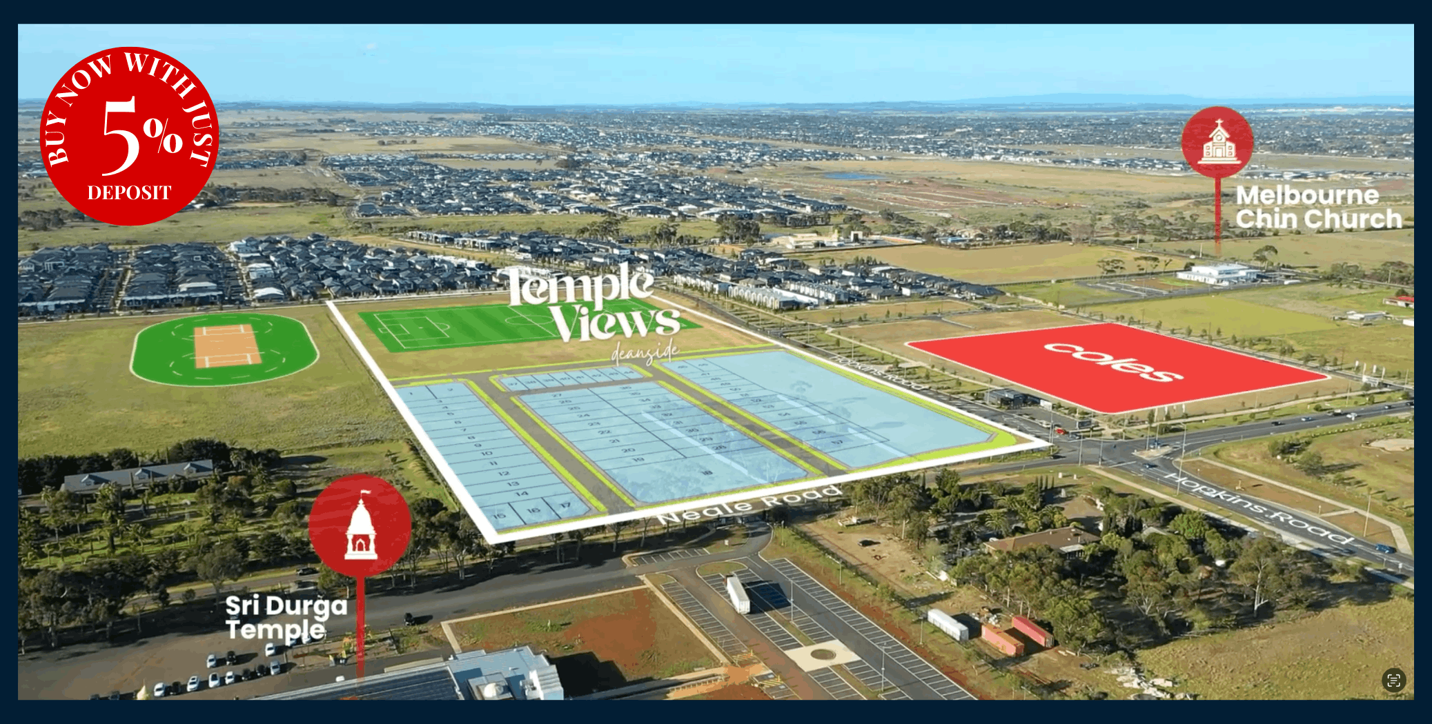 Temple Views Estate - Deansid Aerial