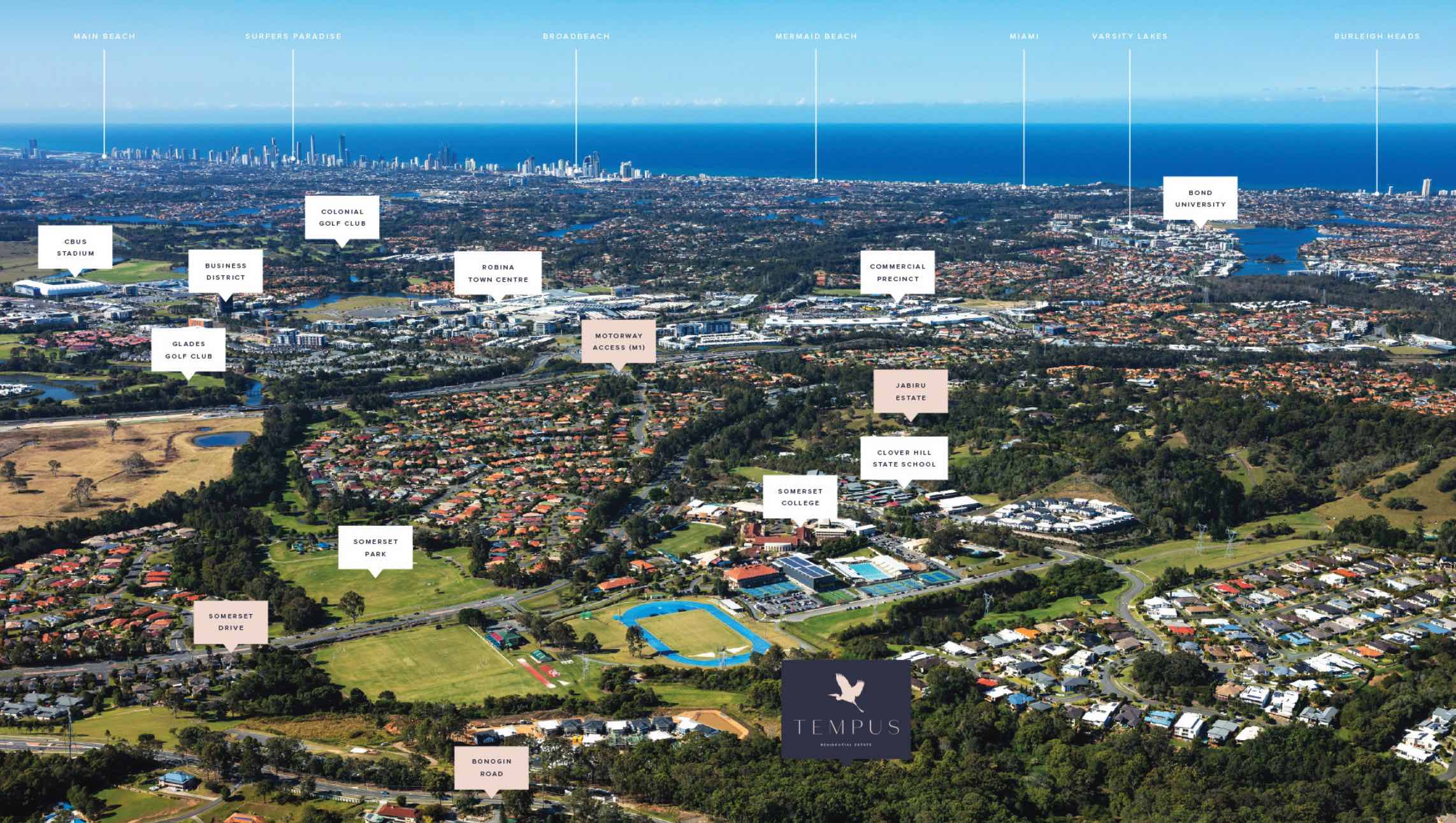 Tempus Estate - Mudgeeraba Aerial