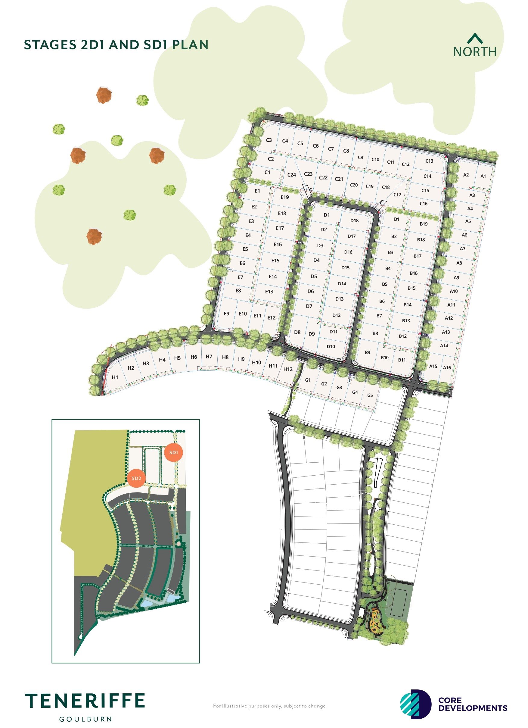 Teneriffe Estate - Goulburn Release Map