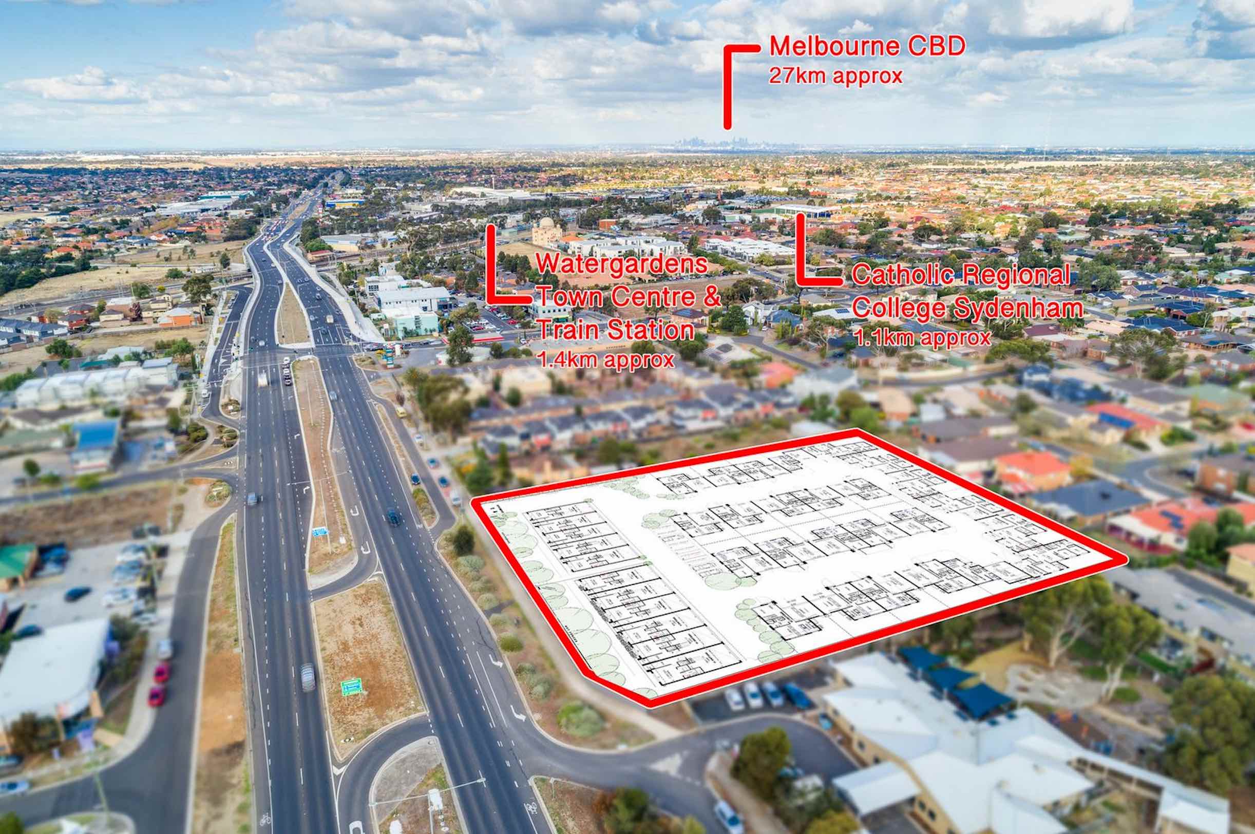 Terrace Square Estate - Sydenham Aerial 1