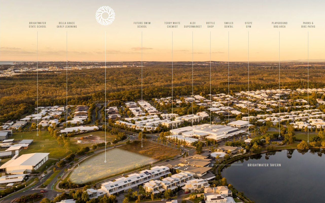 The Alkira Townhomes - Mountain Creek Aerial