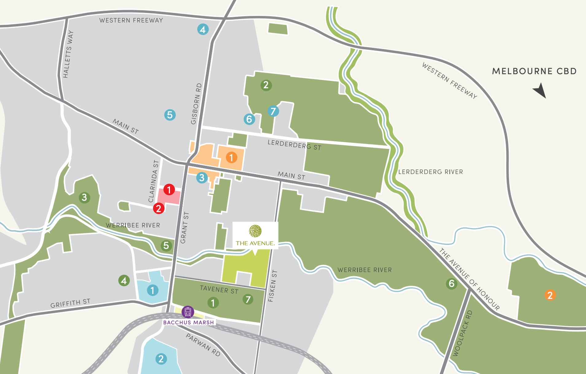 The Avenue Estate - Maddingley Location m Location Map