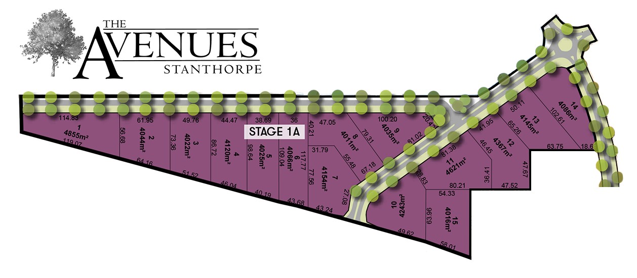 The Avenues Estate - Stanthorpe Release Map