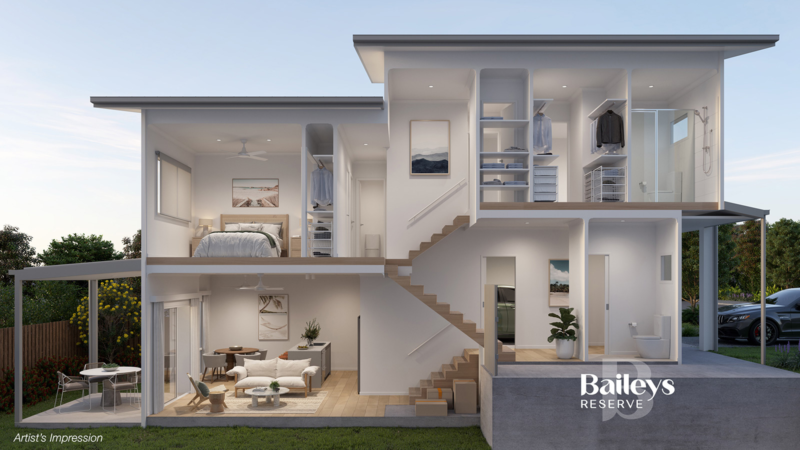 The Baileys Reserve Estate - Upper Coomera Render