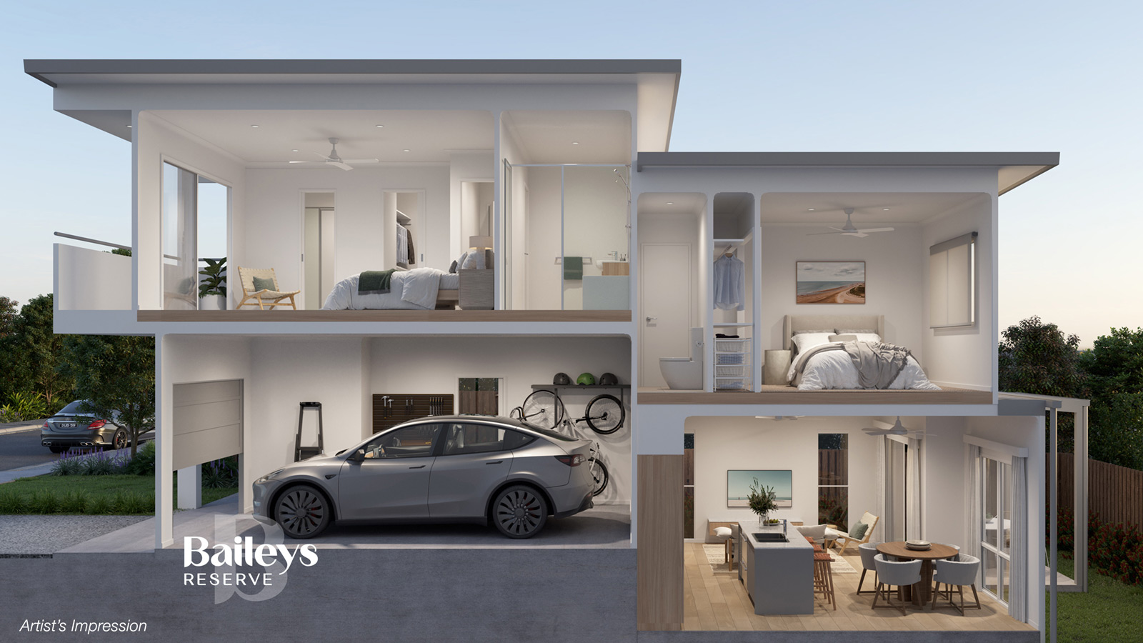 The Baileys Reserve Estate - Upper Coomera Render