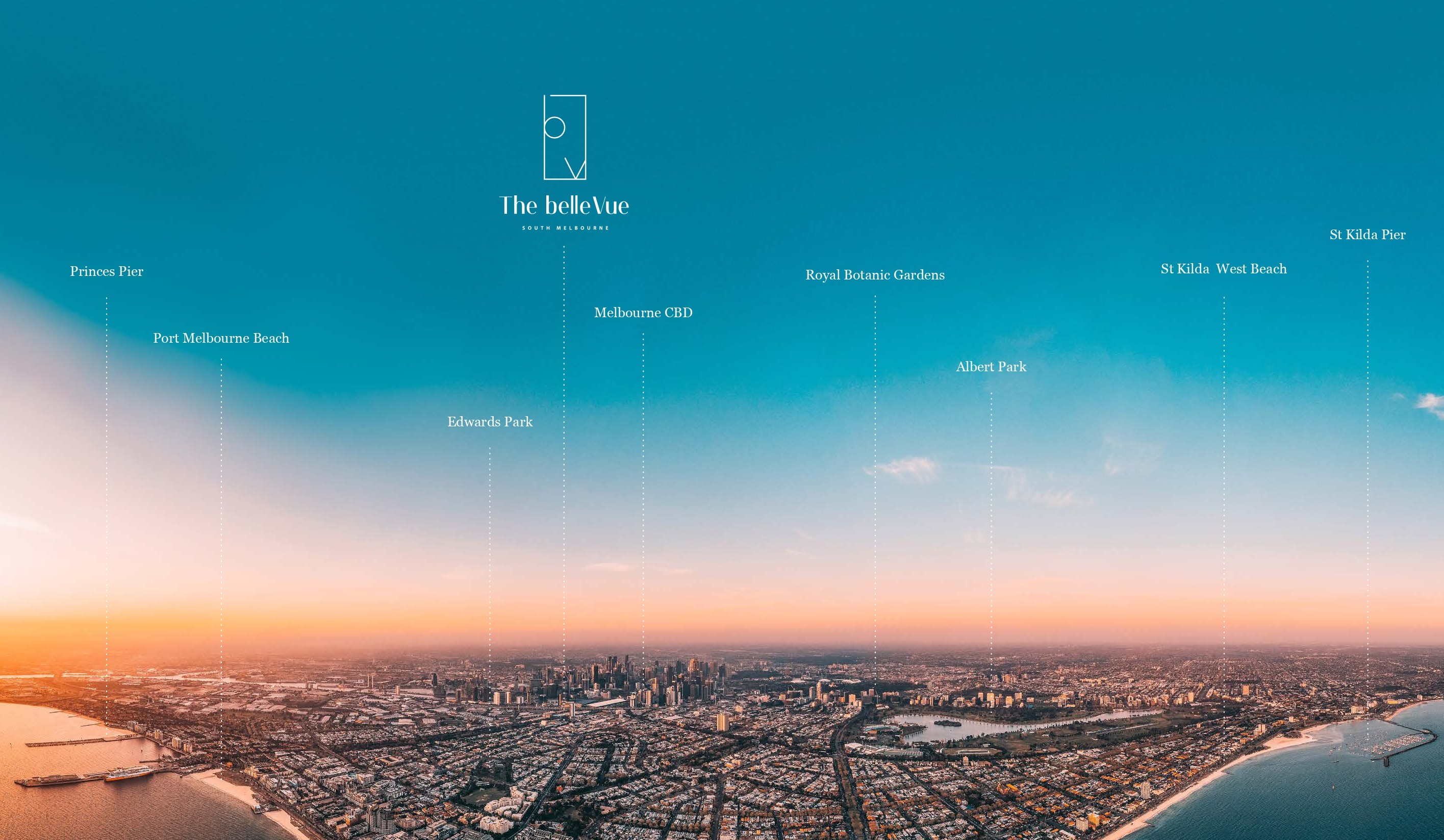 The Bellevue Townhomes - South Melbourne Aerial