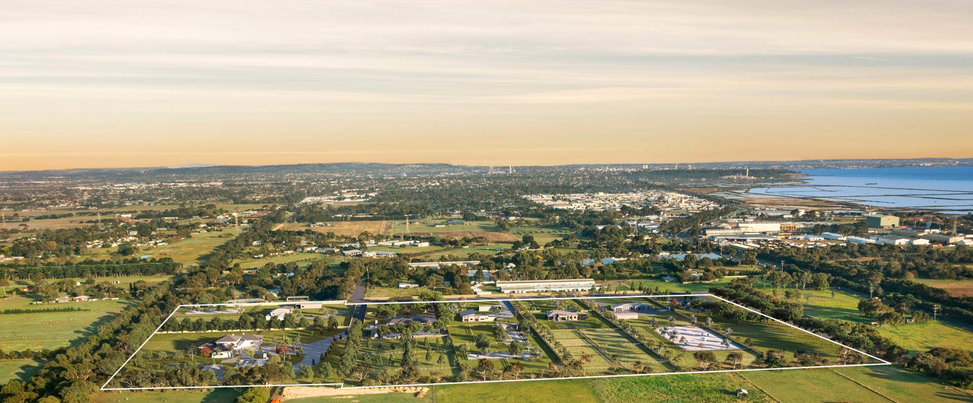 The Caledonia Estate - Moolap Aerial
