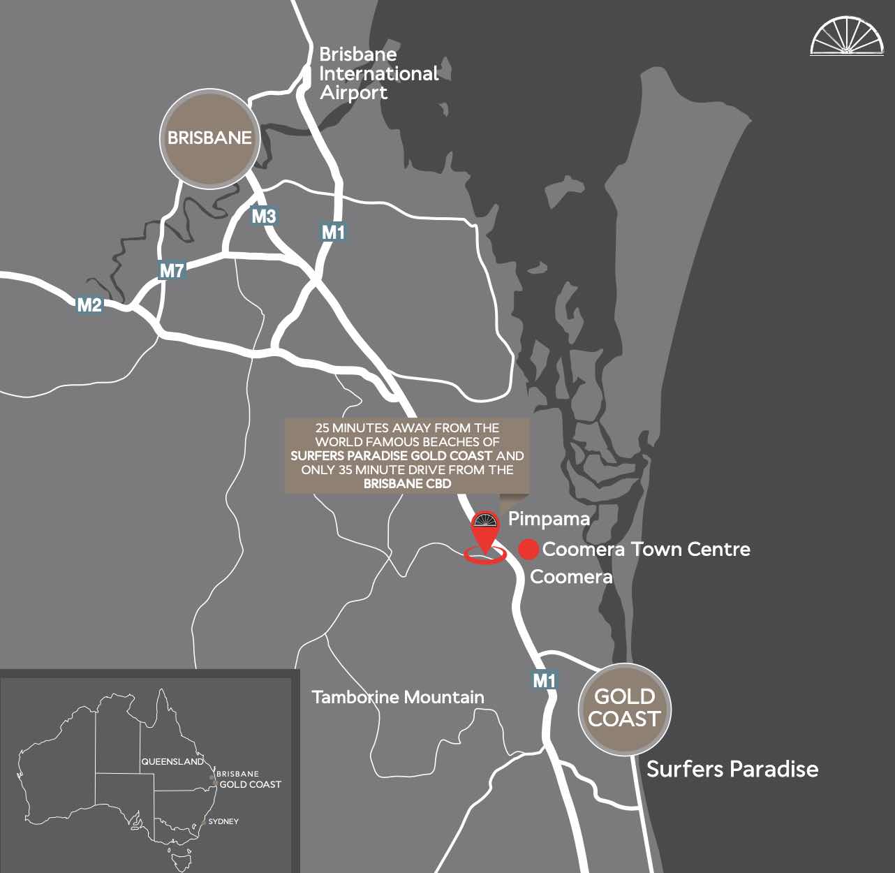 The Clarence Residences - Upper Coomera Location map