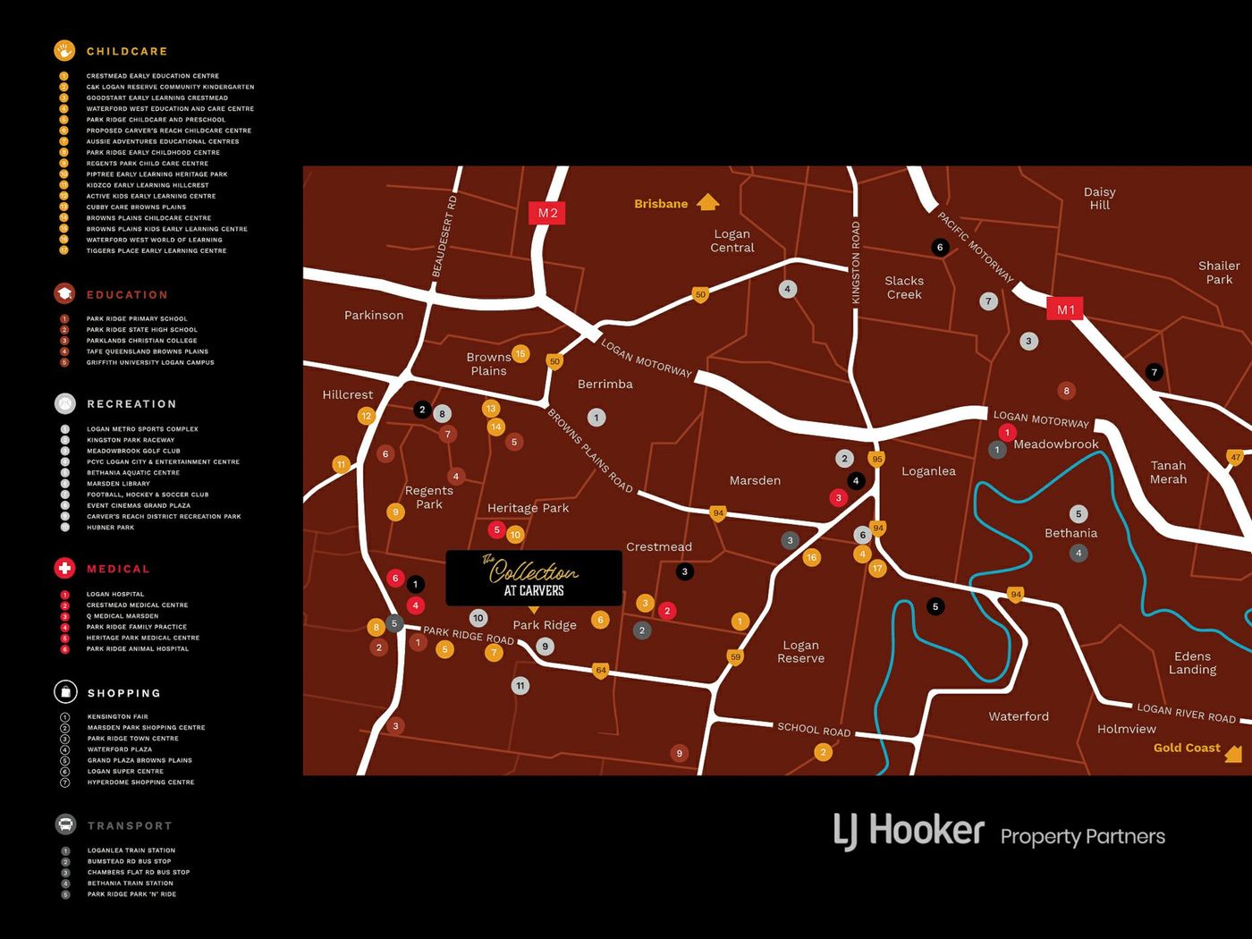 The Collection at Carvers Estate - Park Ridge Location Map