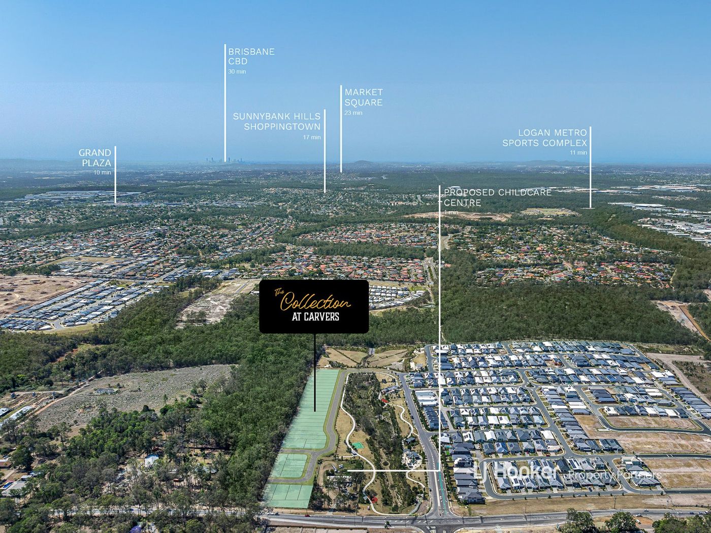 The Collection at Carvers Estate - Park Ridge Aerial
