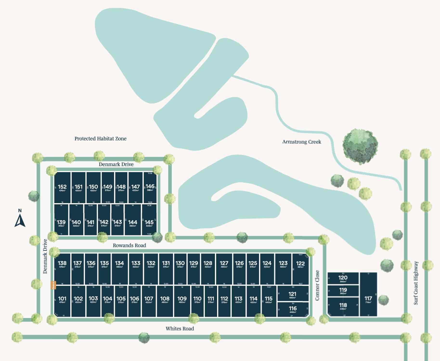 The Creek Estate Mount Duneed Masterplan