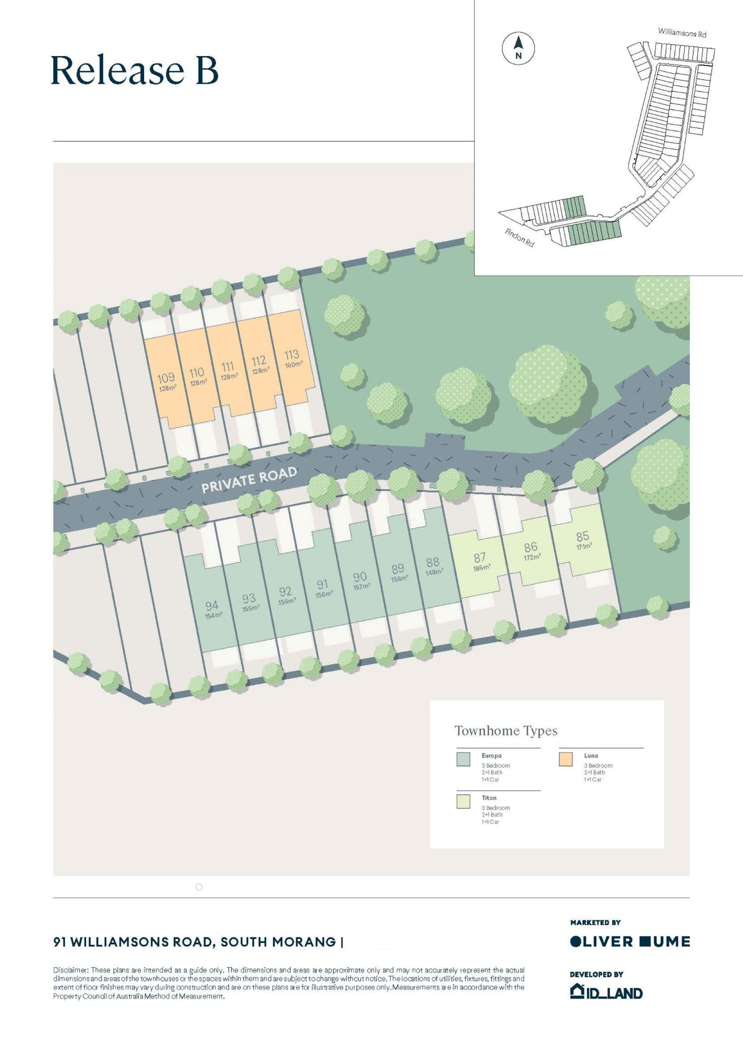 The Crescent Estate - South Morang Release Map