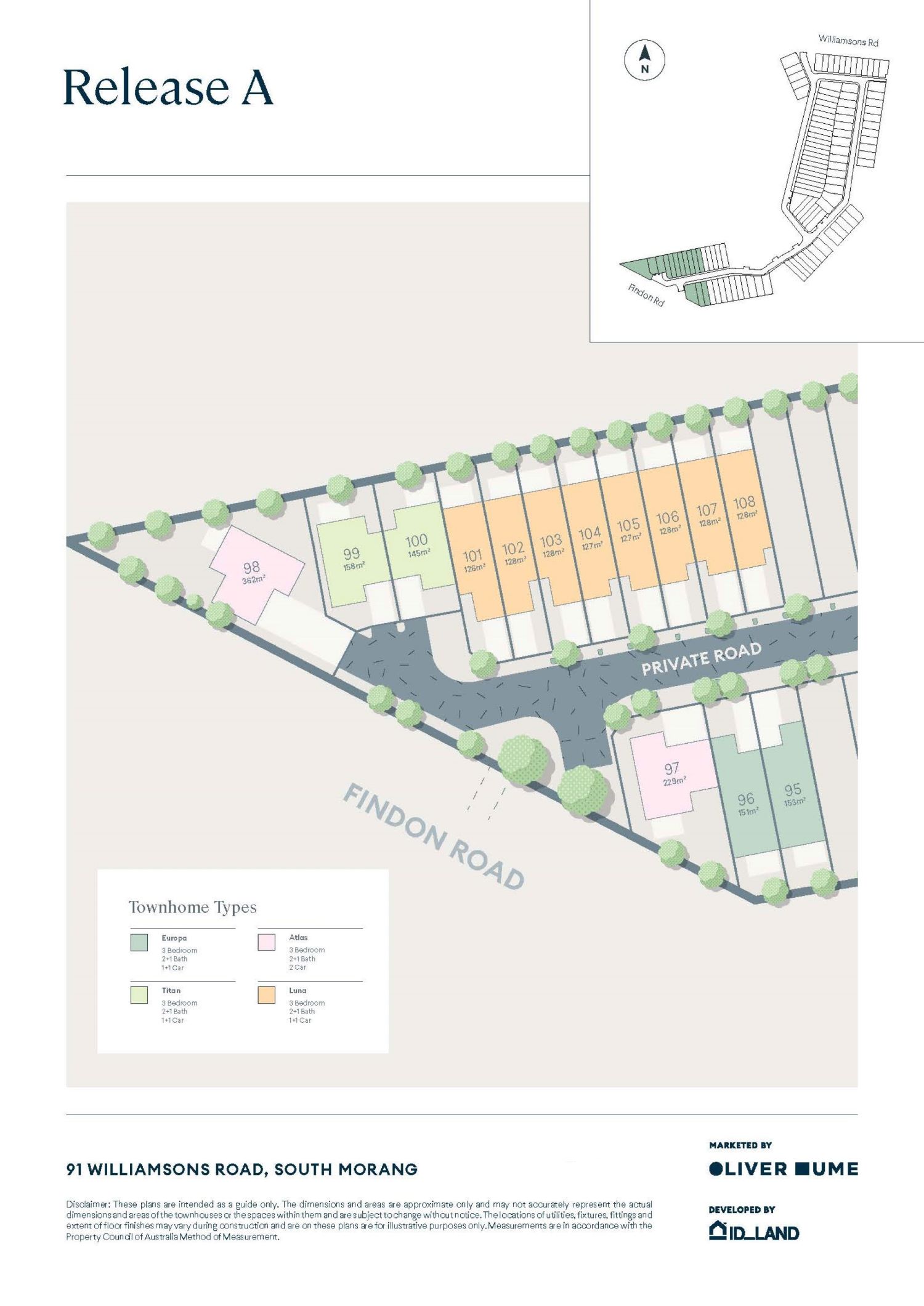The Crescent Estate - South Morang Release Map