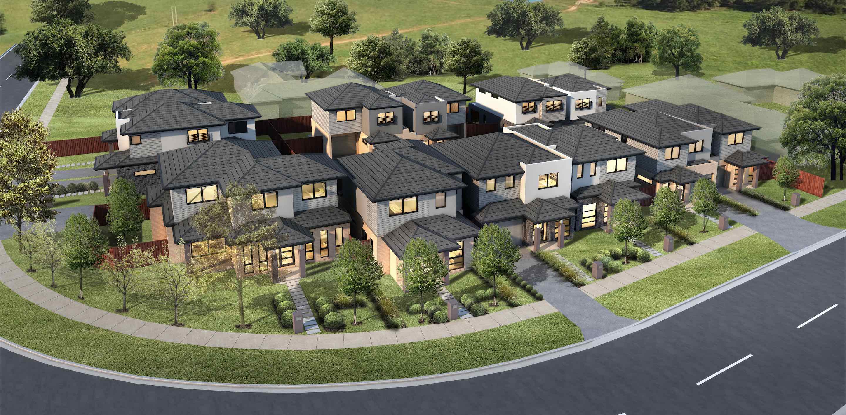 The Curve Estate - Narre Warren Render