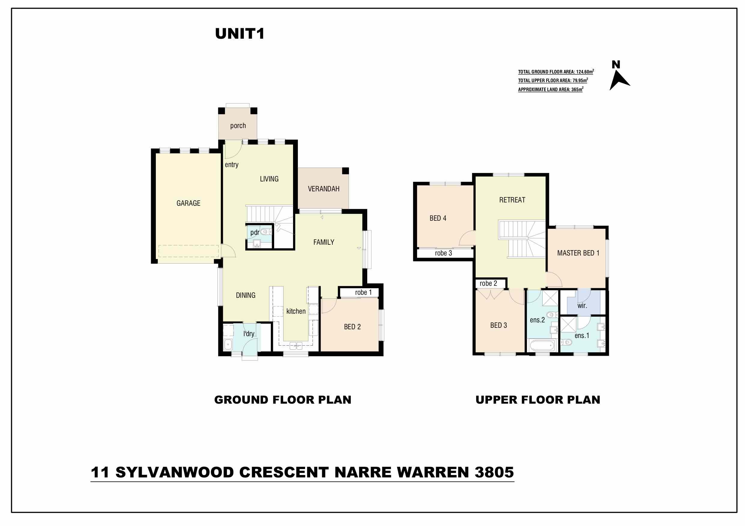 The Curve Townhouses - Narre Warren Floorplan