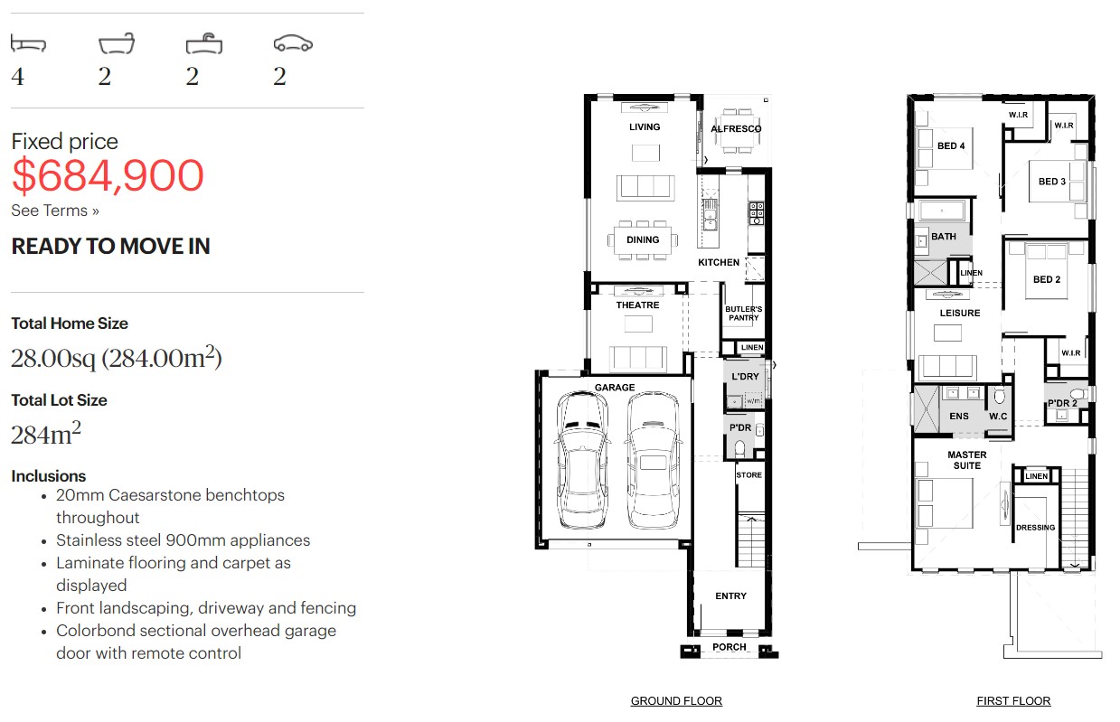 The Dales Estate - Bonnie Brook Floorplan