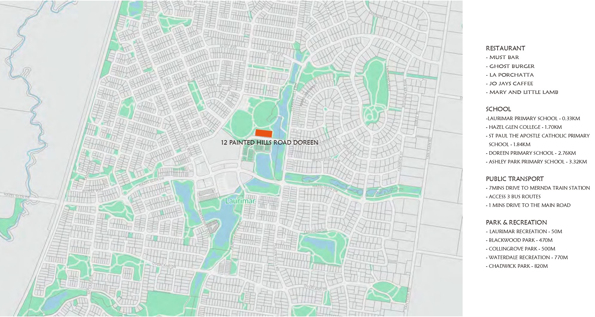 The Doreen Townhomes - Doreen Location Map