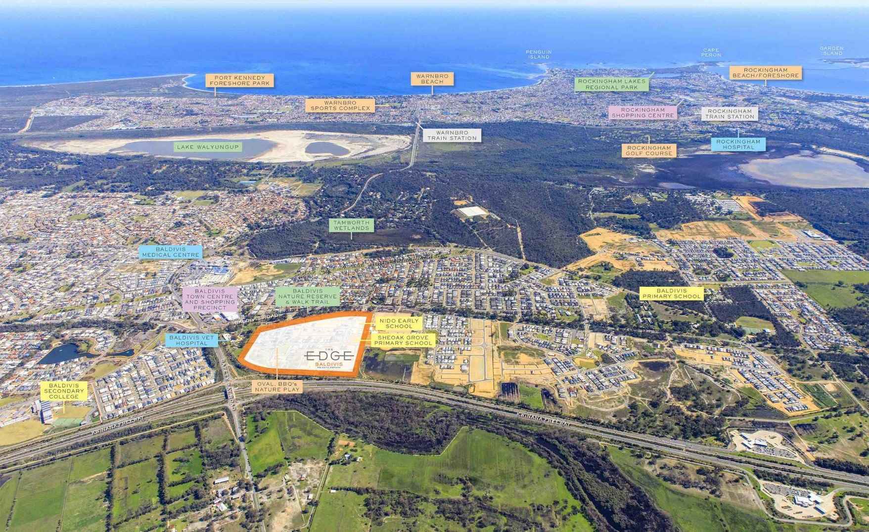 The Edge Estate - Baldivis Aerial