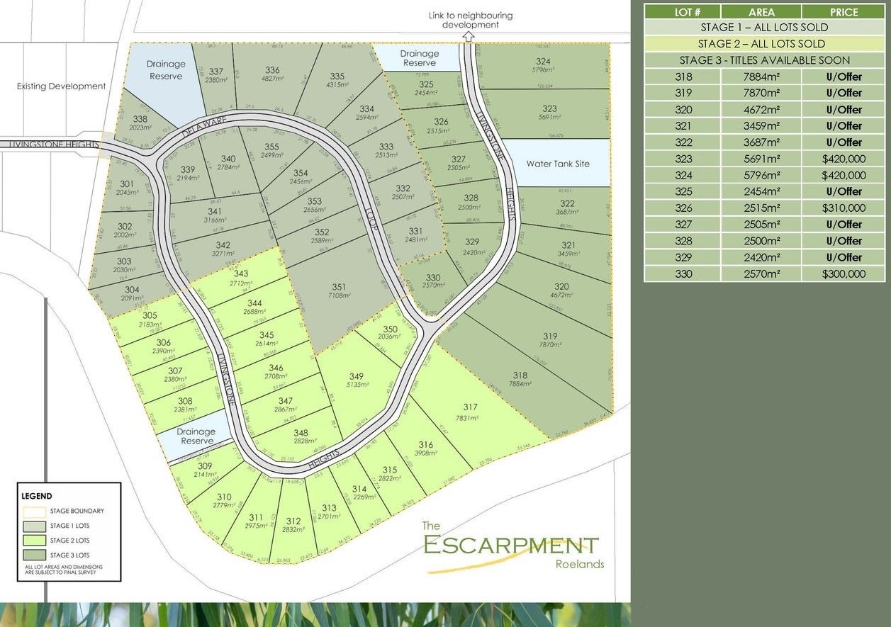 The Escarpment Estate - Roelands Masterplan