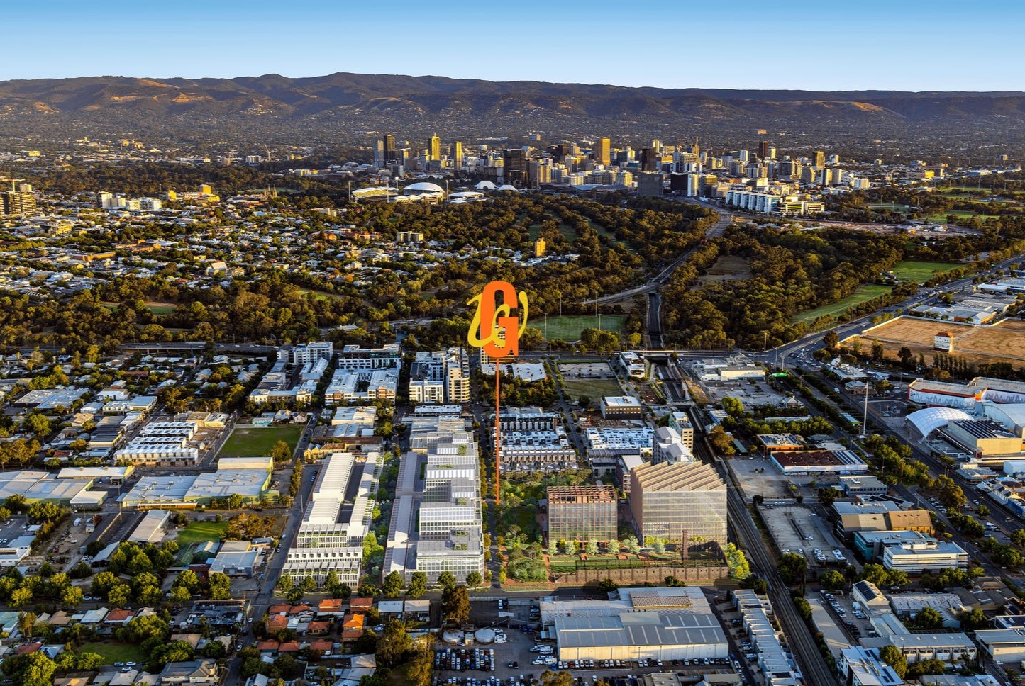 The Gasworks Brompton Estate - Bowden Aerial