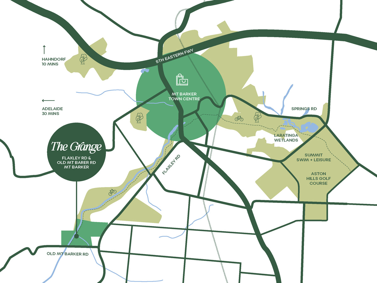 The Grange Estate - Mount Barker Location Map