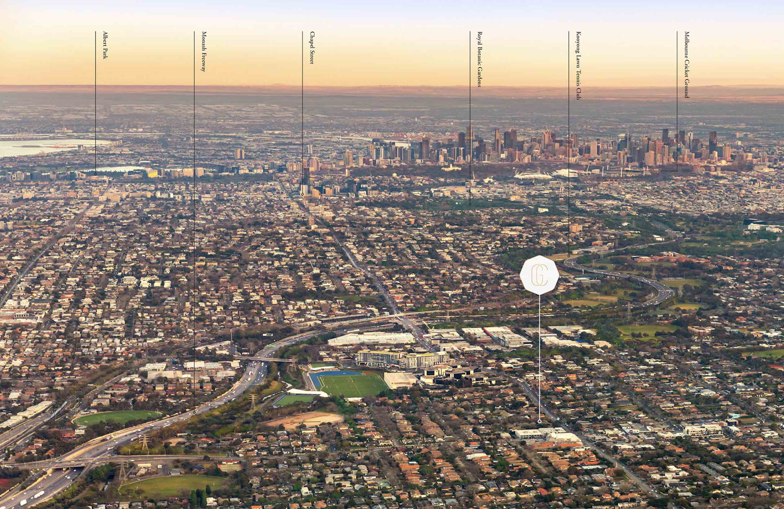 The Grosvenor Collection - Hawthorn East Aerial