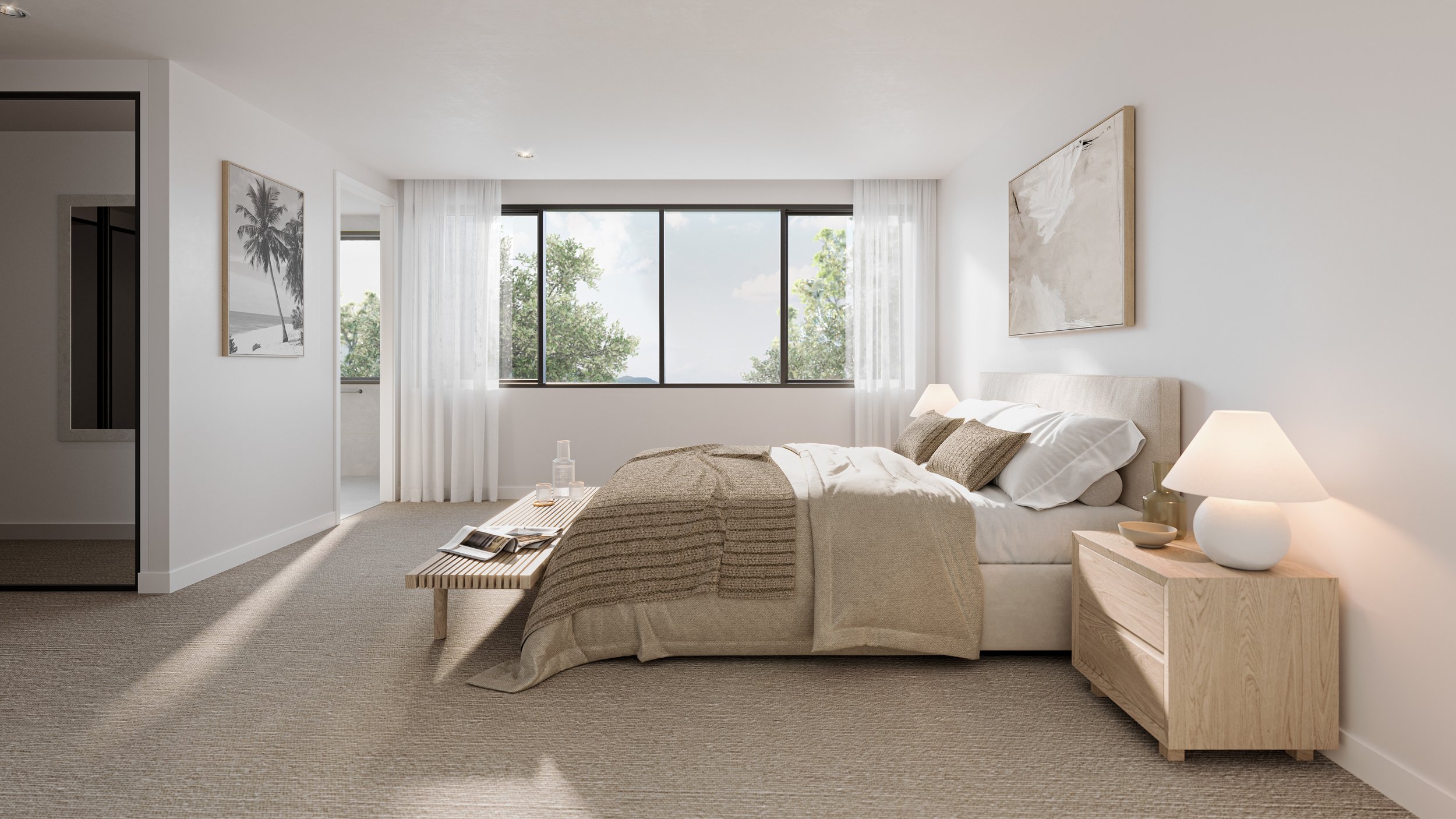 The Grove Townhouses - Yamba Bedroom