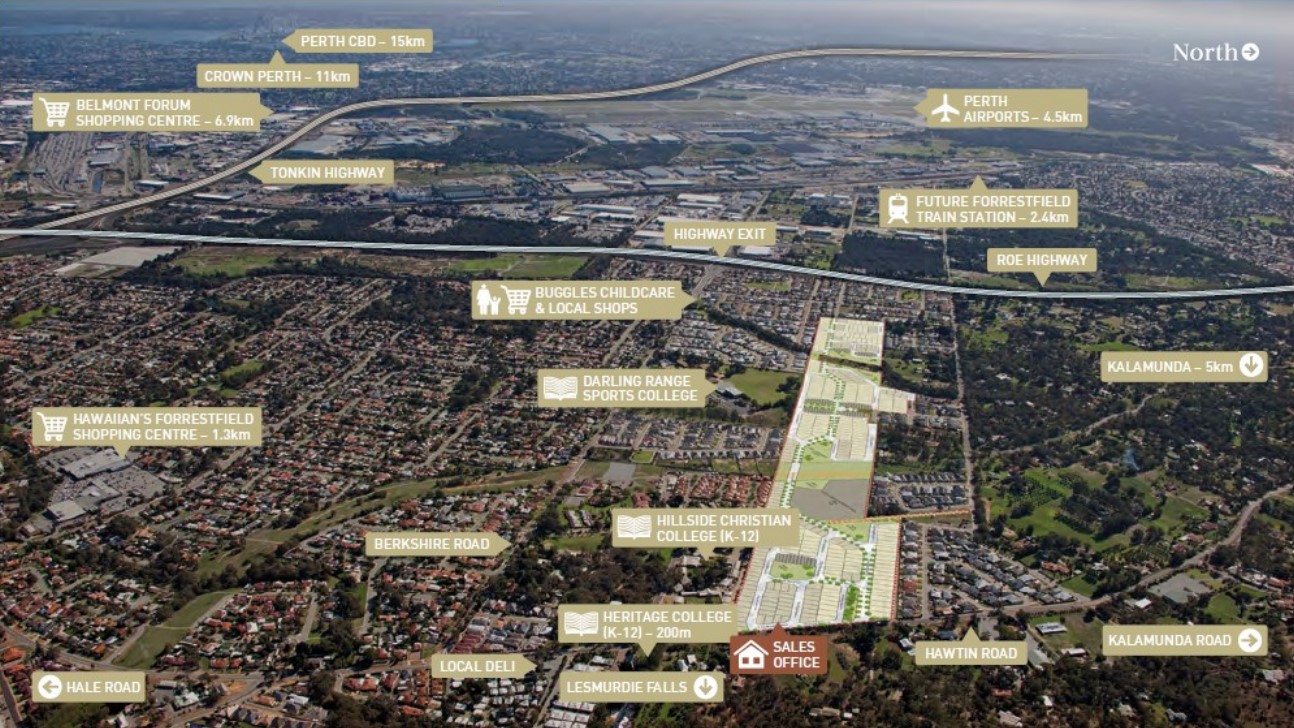 The Hales Estate - Forrestfield Aerial