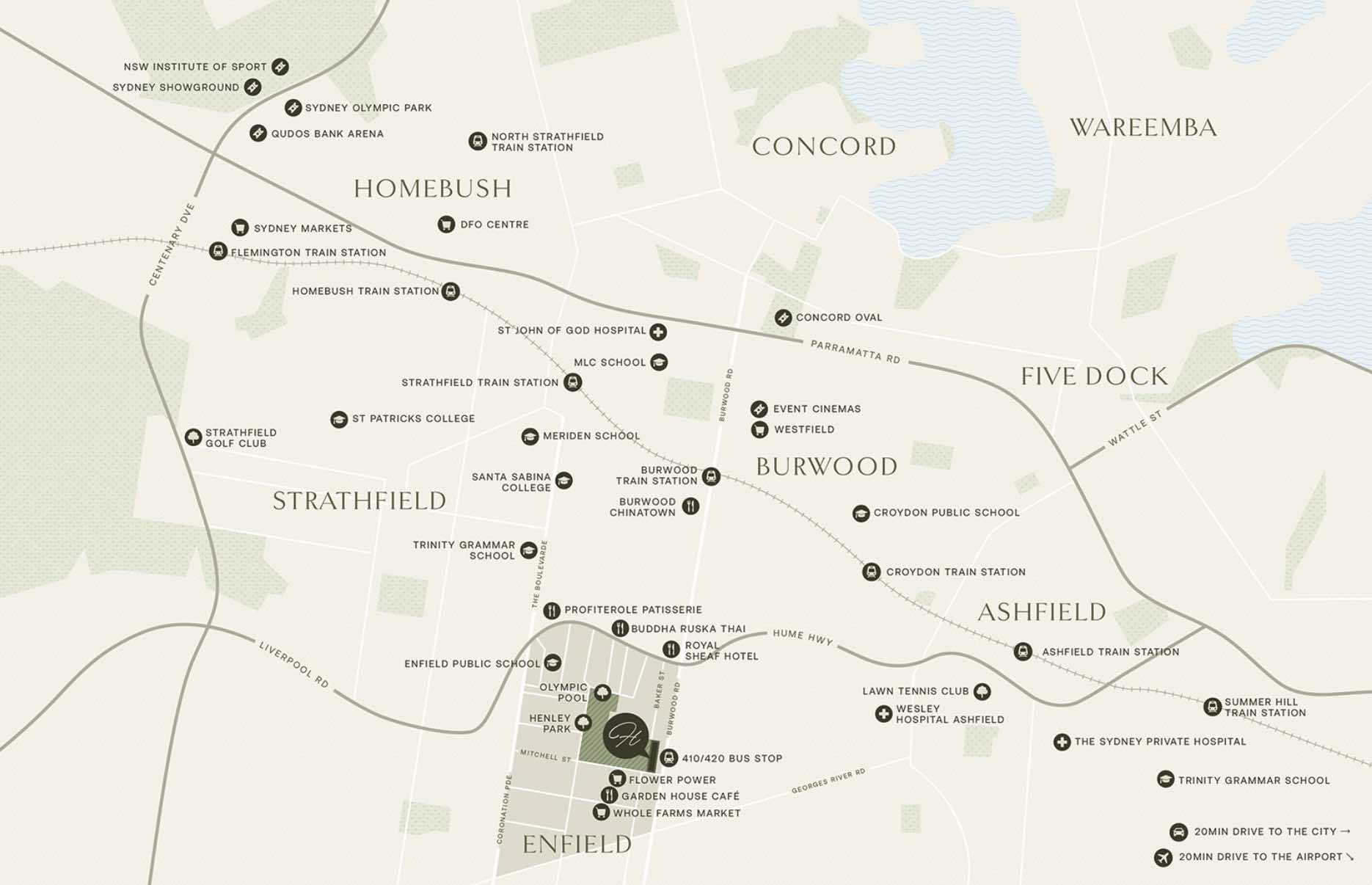 The Henley Estate - Enfield Location map