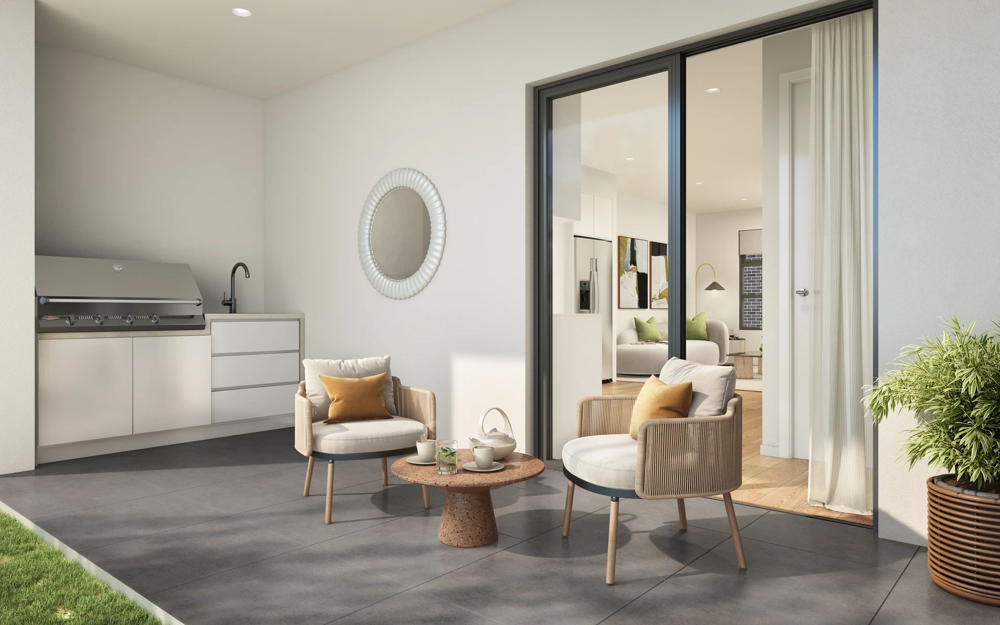 The Henley Townhomes - Underdale Backyard