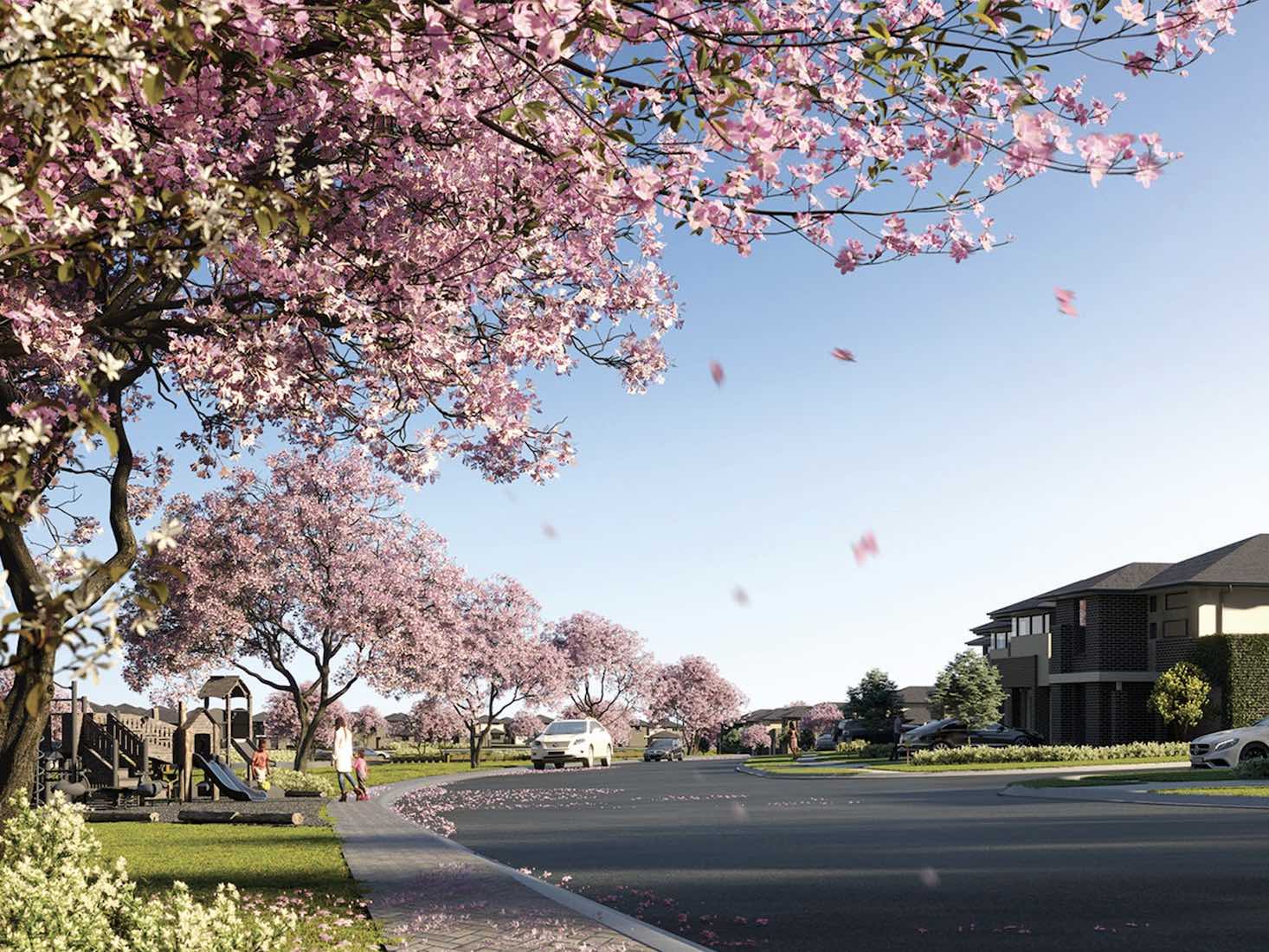 The Hills of Carmel Estate - Box Hill Streetscape Render