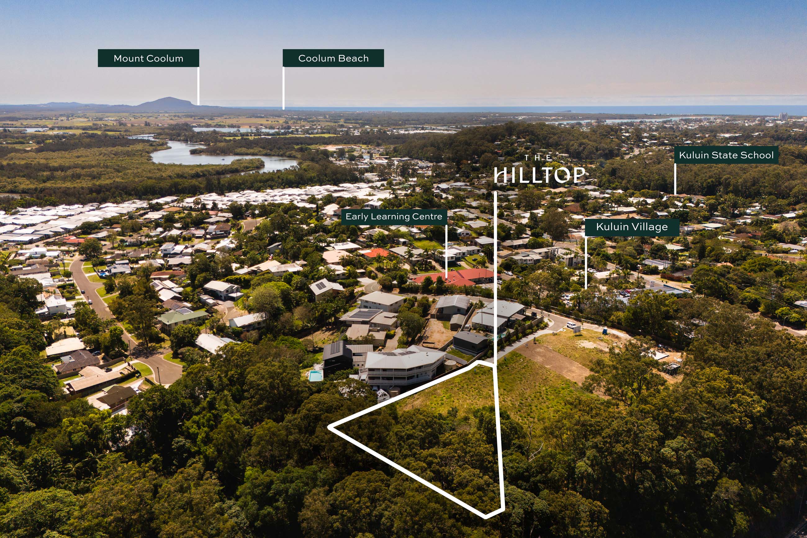 The Hilltop Estate Sunshine Coast - Kuluin Aerial