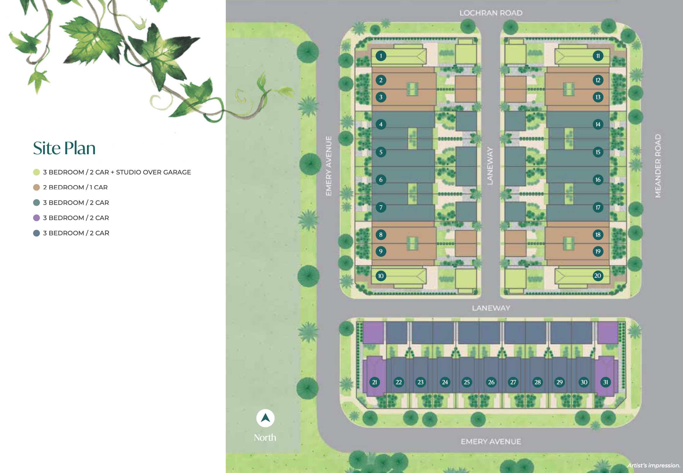 The Ivy Estate - Doreen Townhouse Masterplan