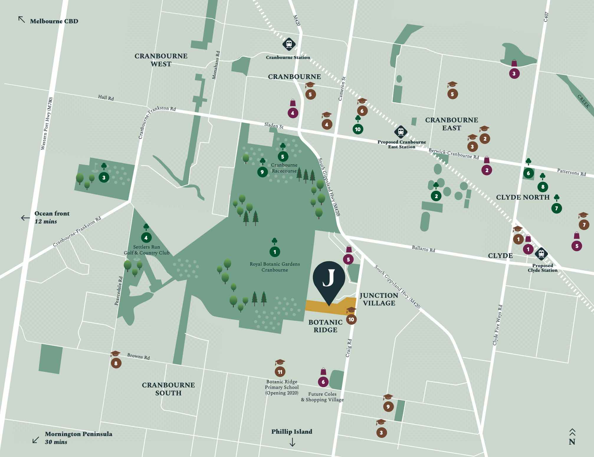 The Junction Junction Village Location map