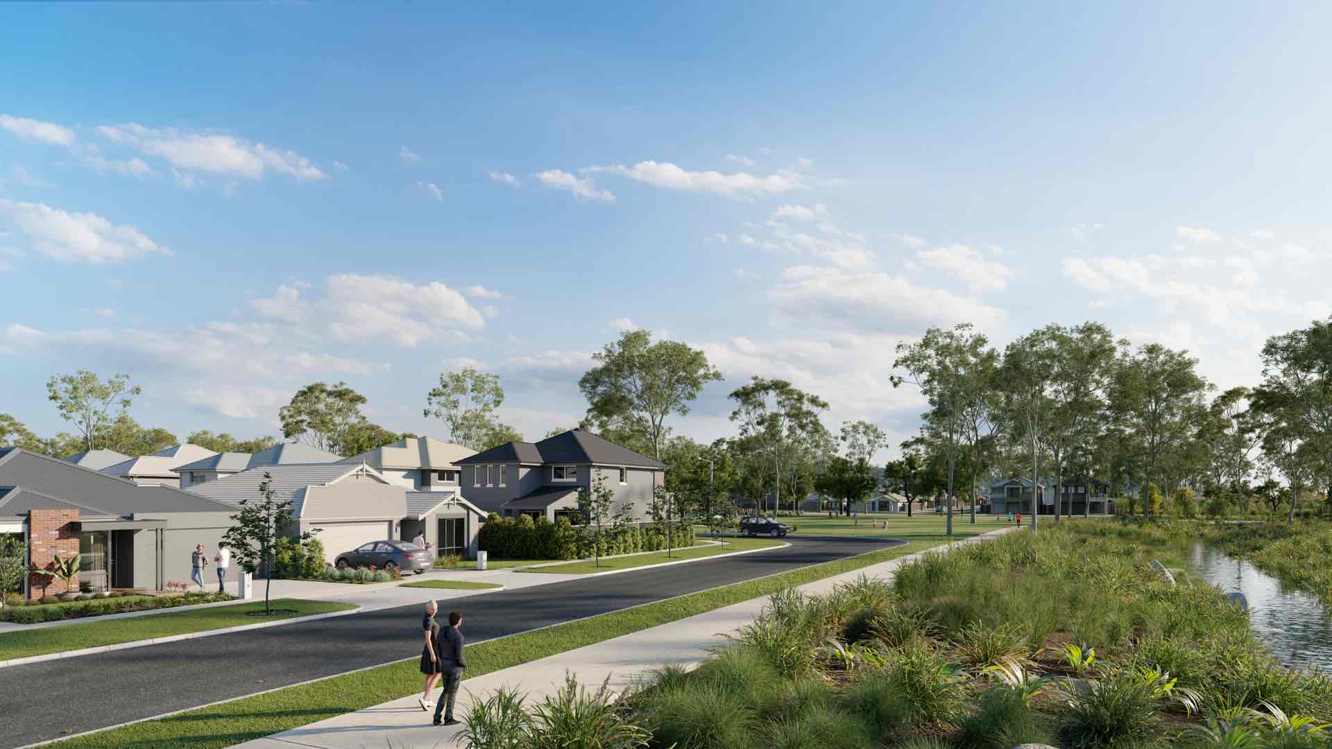 The Junction at Botanic Ridge Estate - Junction Village Render