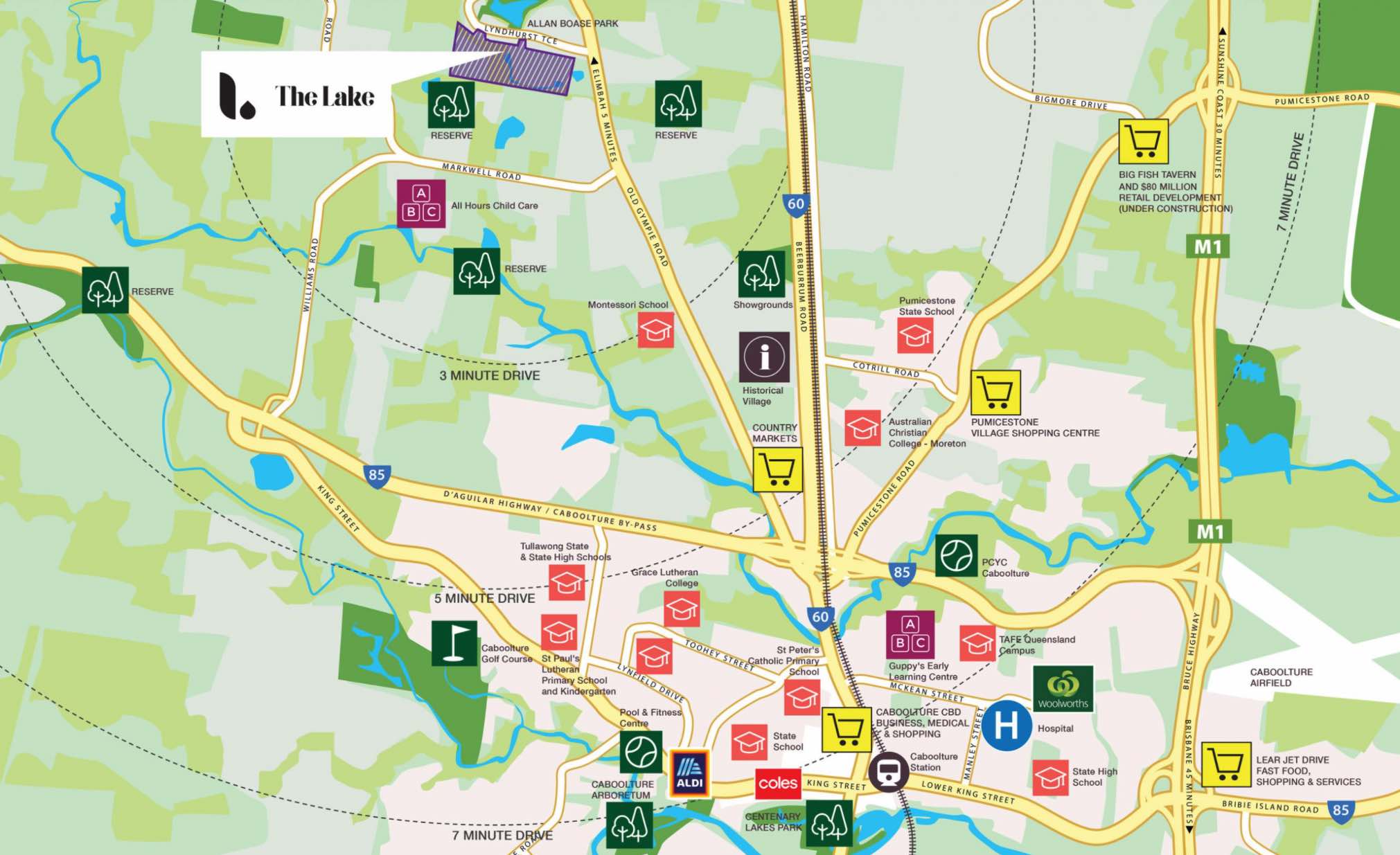 The Lake Estate - Caboolture Location m Location Map