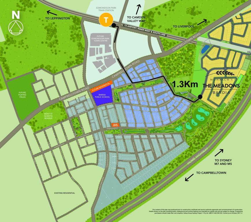 The Meadows Estate - Bardia Location Map