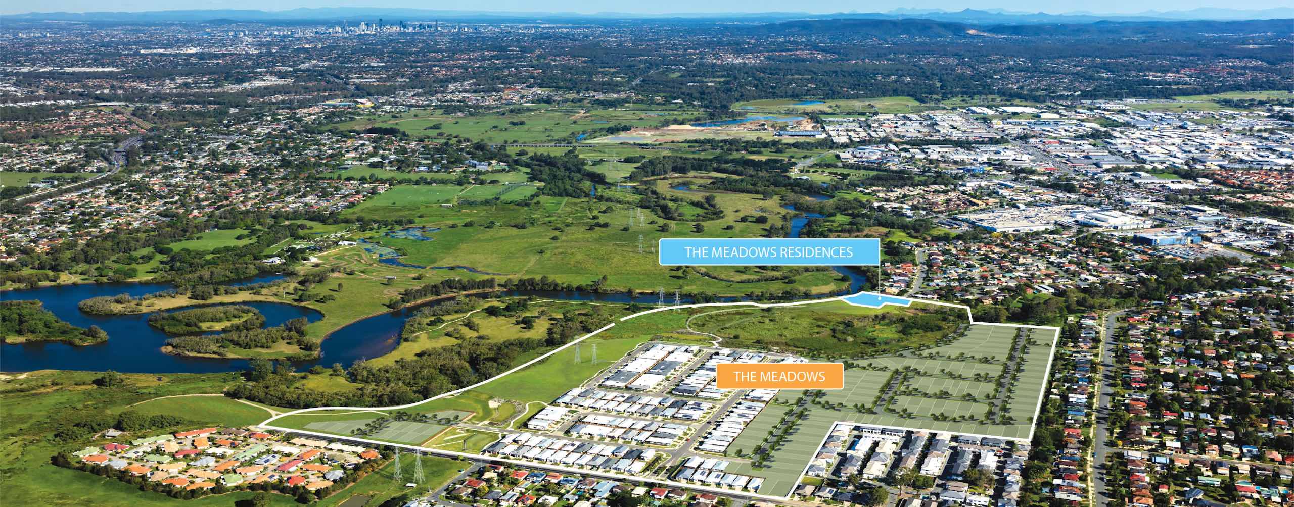 The Meadows Estate - Strathpine Aerial