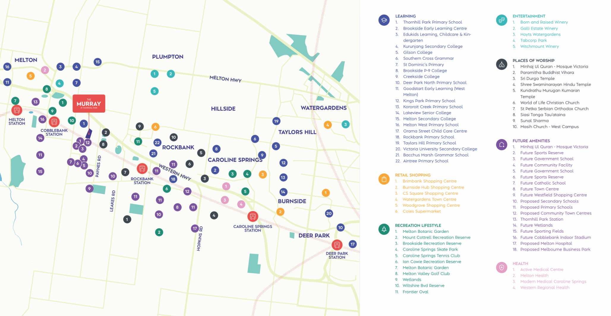 The Murray Estate - Thornhill Park Location Map