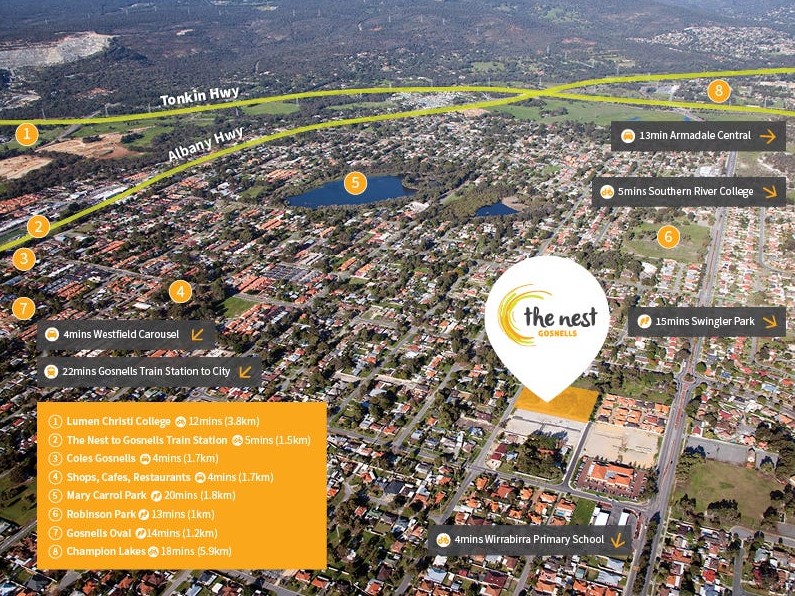The Nest Estate - Gosnells Aerial